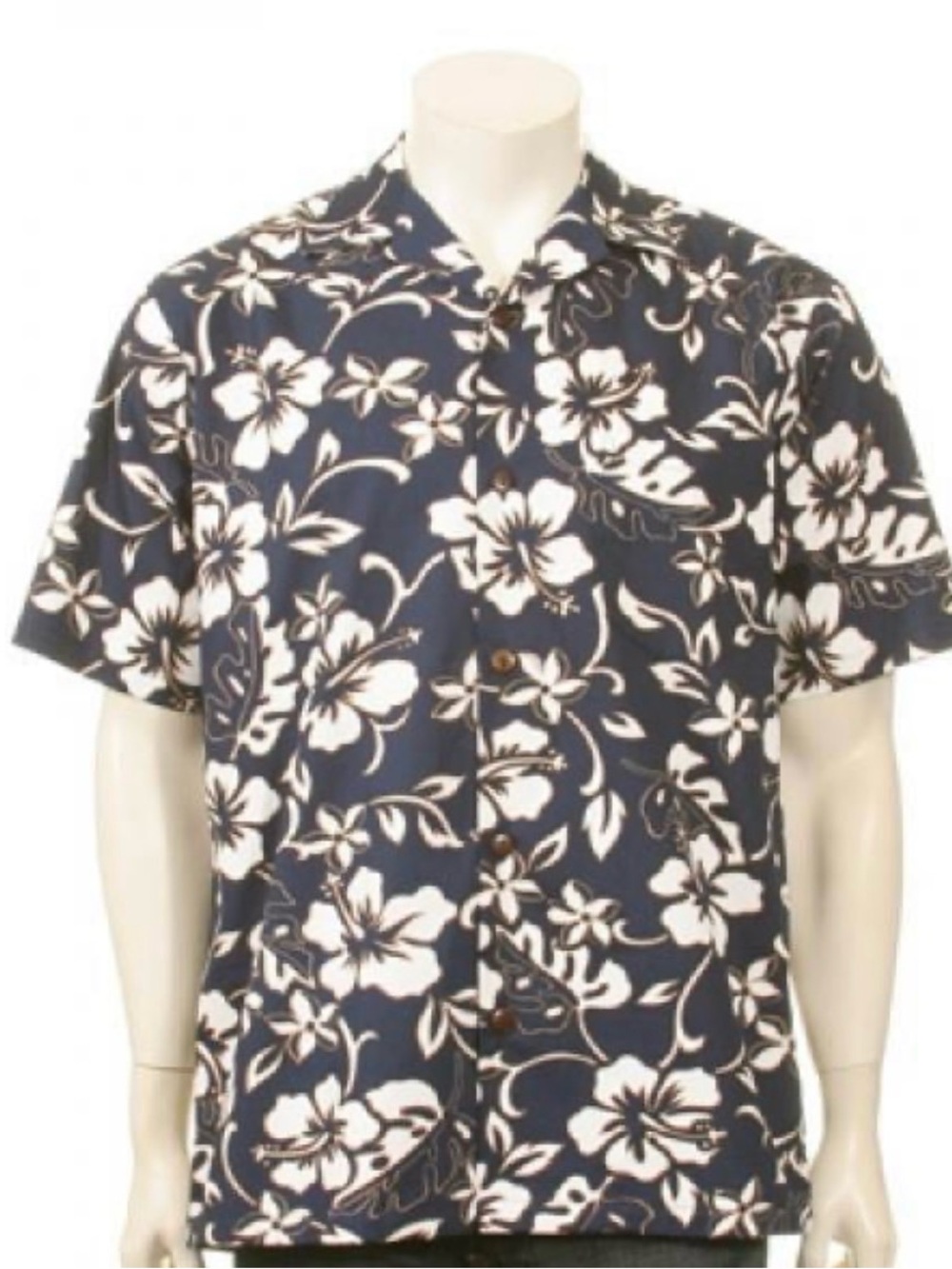 Hilo Hattie Classic Hibiscus Aloha Shirt Men’s L Made in Hawaii